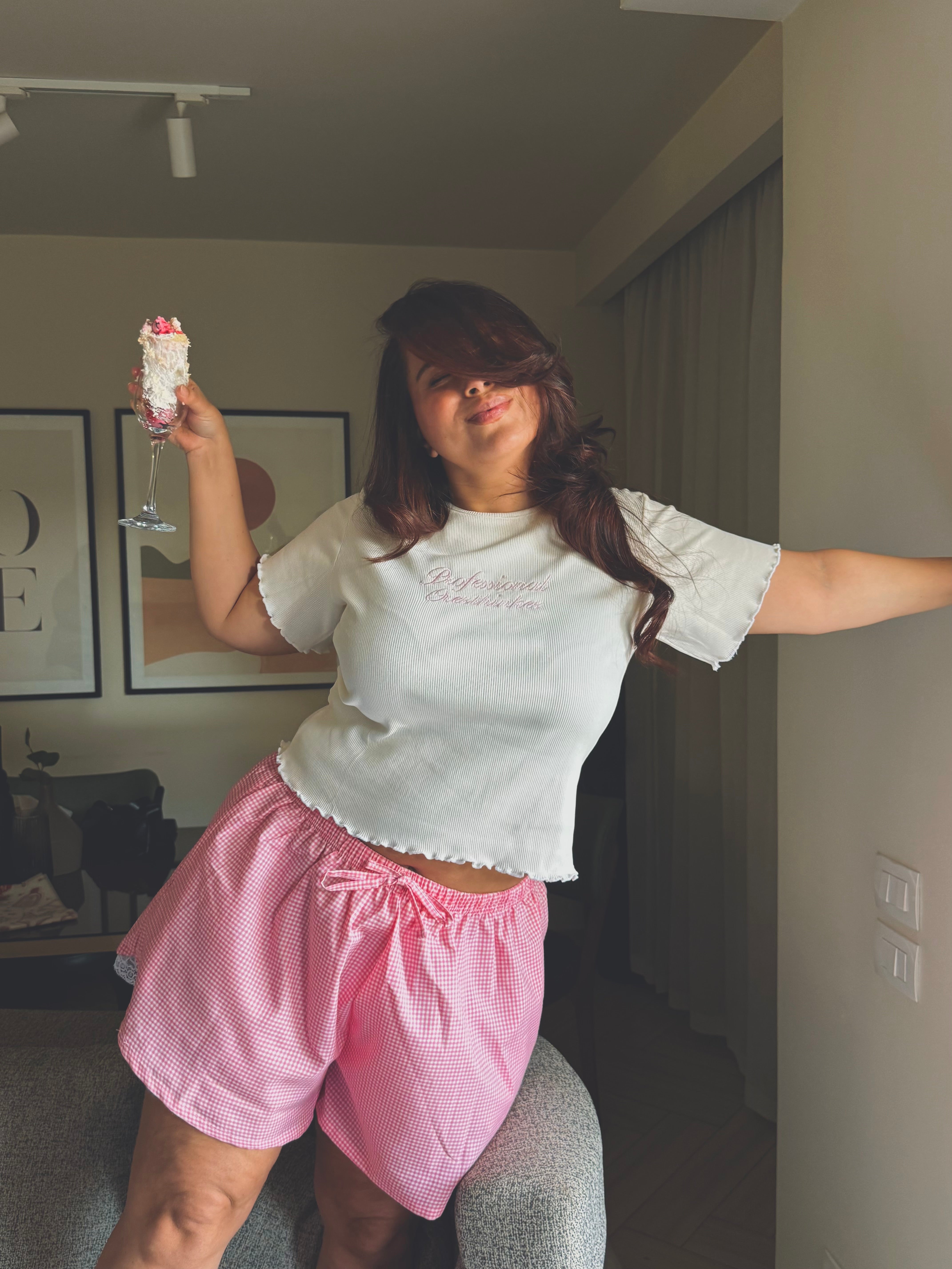 Professional overthinker in Pink
