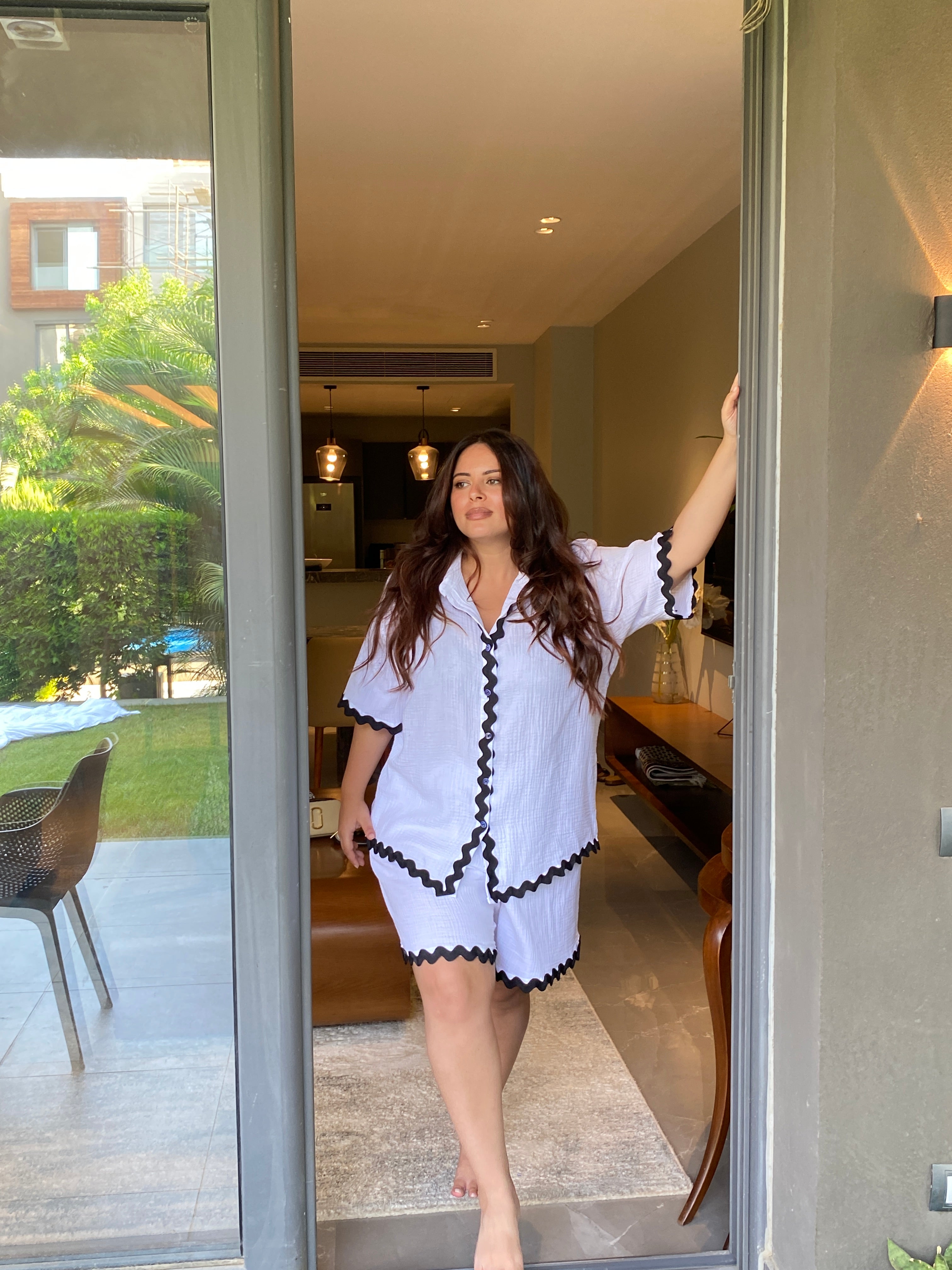 Summer waves in white