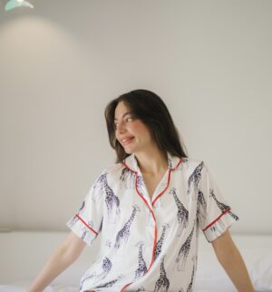 Giraffe in White